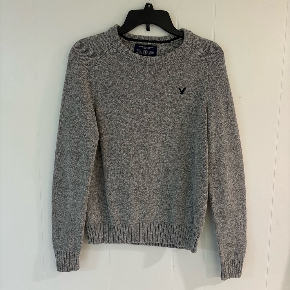 American Eagle Outfitters Gray Crewneck Sweater